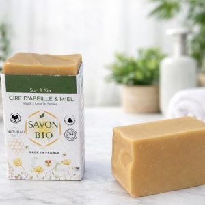 SAVON BIO CIRE D ABEILLE ET MIEL