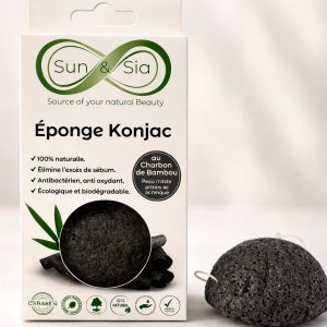 EPONGE KONJAC CHARBON DE BAMBOU